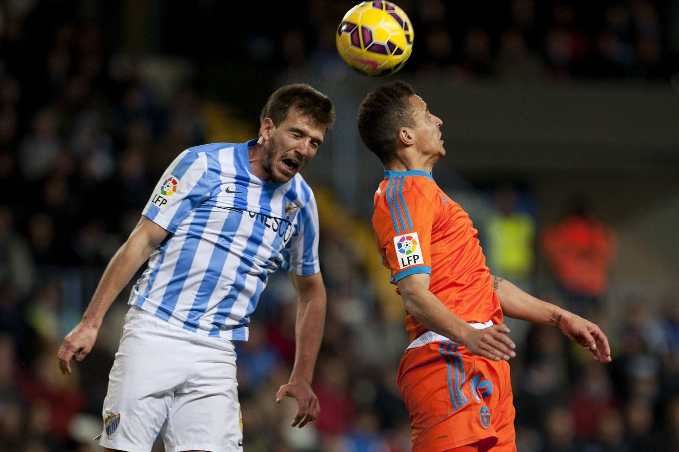 El Málaga - Valencia en imágenes