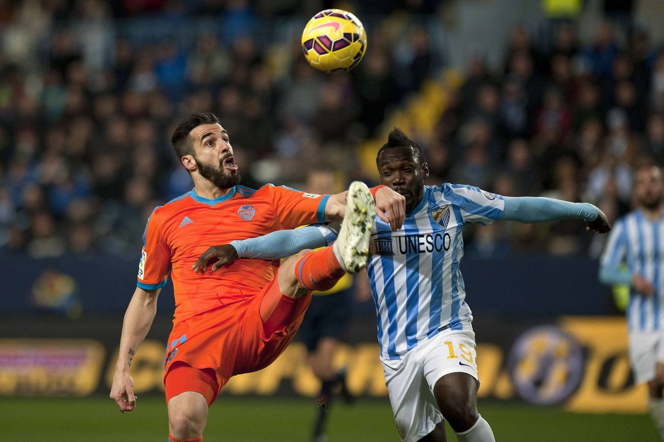 El Málaga - Valencia en imágenes