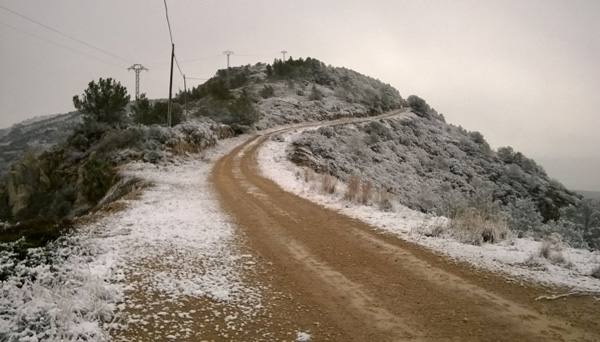 Nieve en Alcossebre. 