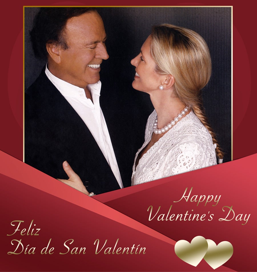 Julio Iglesias comparte una foto con Miranda: "¡Feliz Día de San Valentín!".