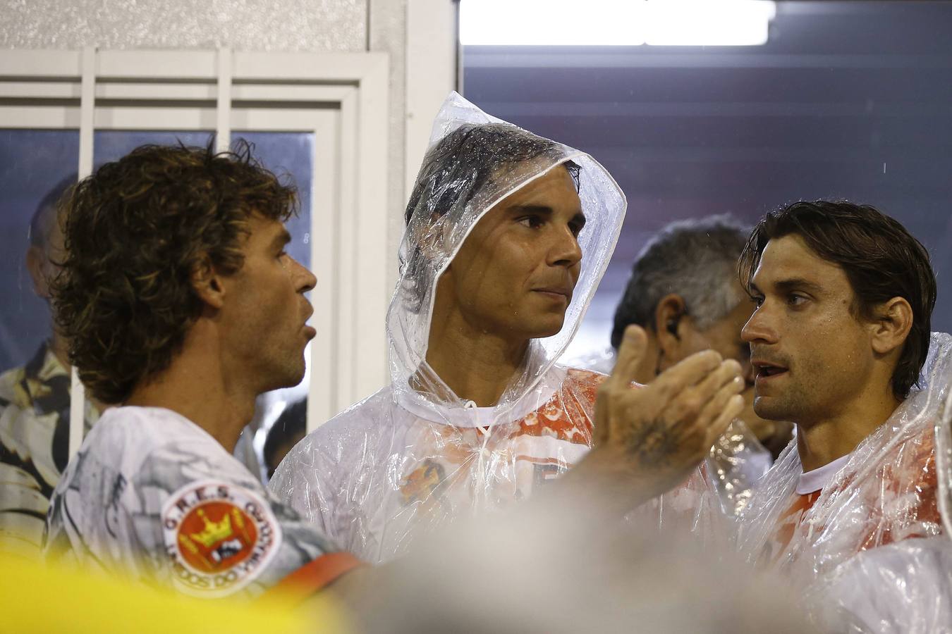 David Ferrer y Rafael Nadal desfilan en el Carnaval de Río de Janeiro