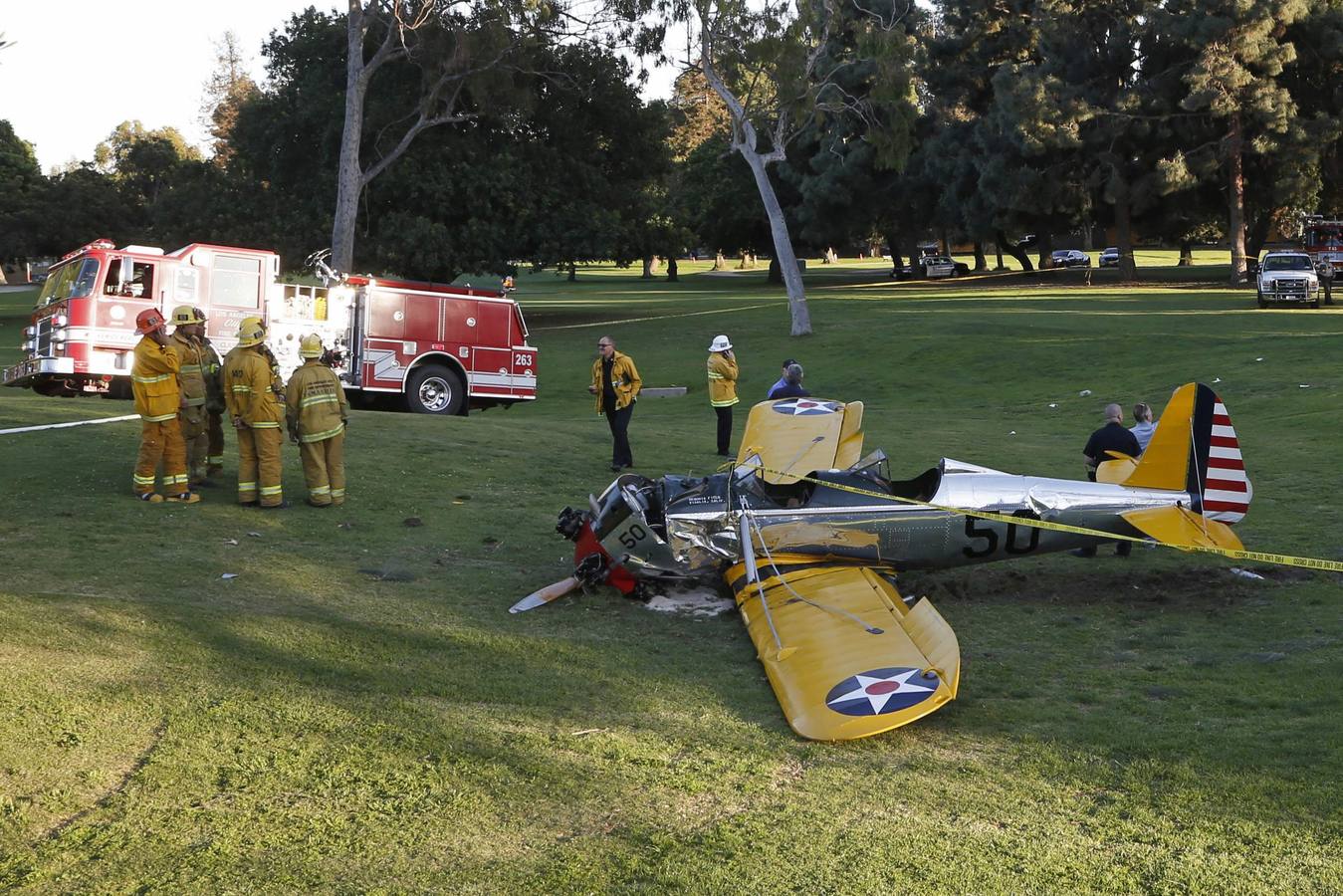 Harrison Ford, herido en un aterrizaje forzoso de la avioneta que pilotaba