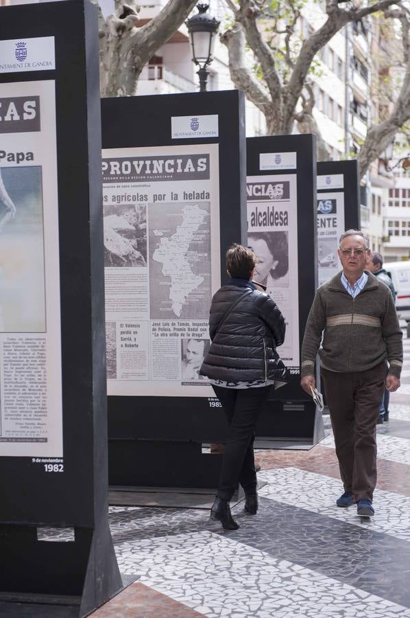 &#039;150 aniversario de LAS PROVINCIAS&#039;: Gandia acoge la exposición de portadas históricas