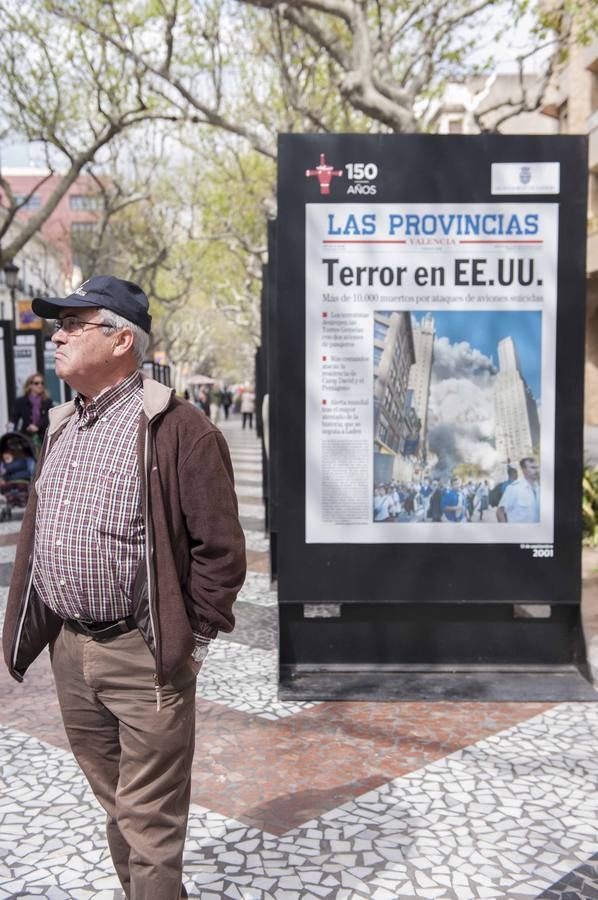 &#039;150 aniversario de LAS PROVINCIAS&#039;: Gandia acoge la exposición de portadas históricas