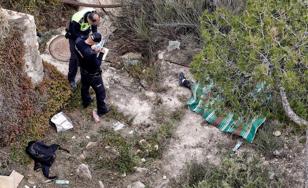 Hallan el cadáver de un hombre en el castillo de San Fernando en Alicante