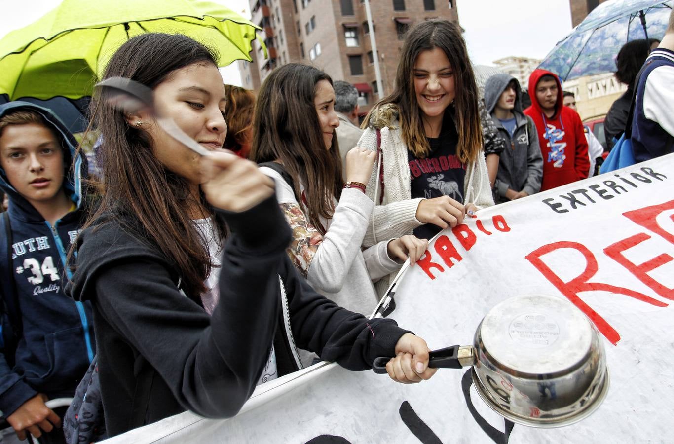 Los alumnos del IES Radio Exterior piden más espacio