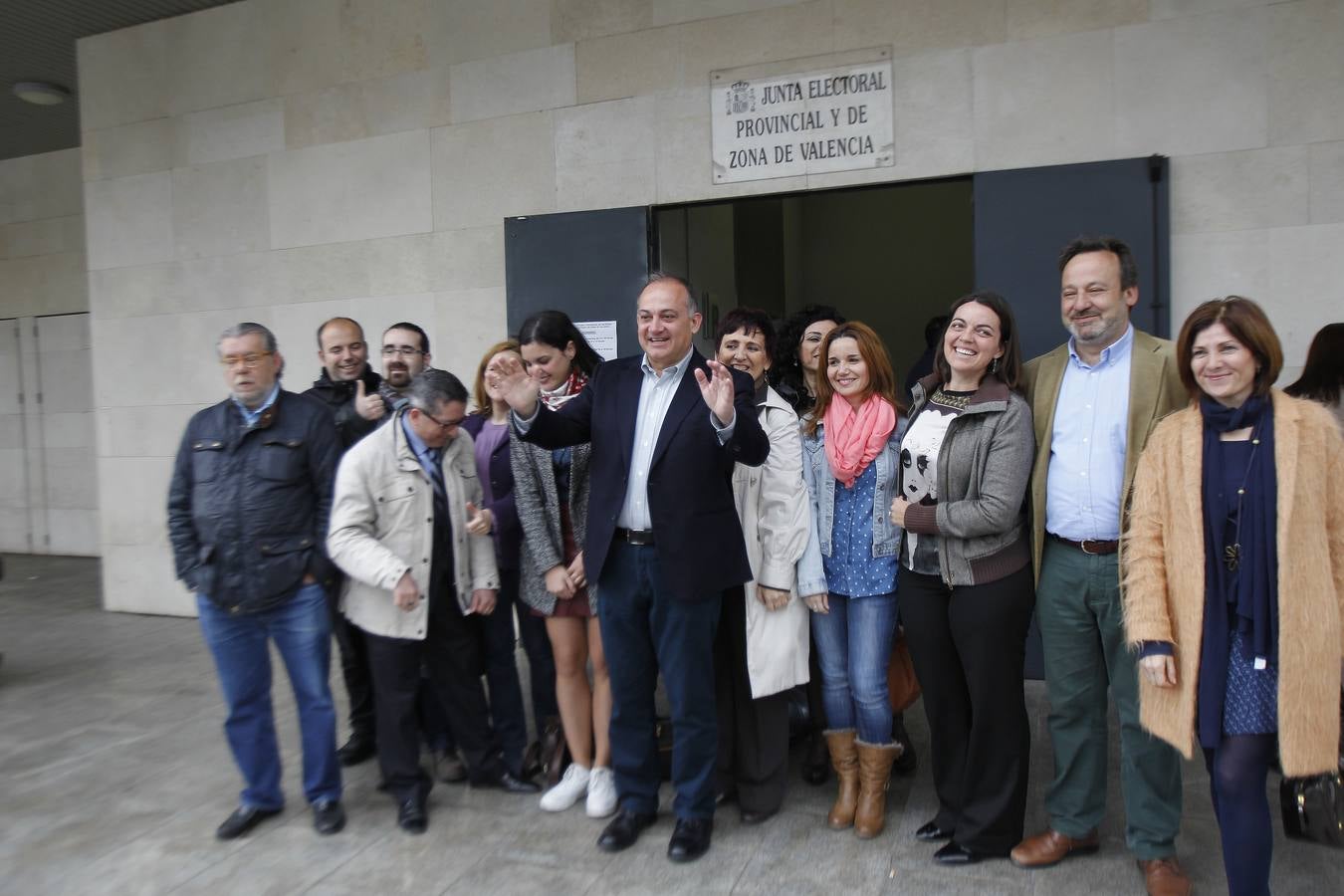 Presentación de las listas electorales en Valencia