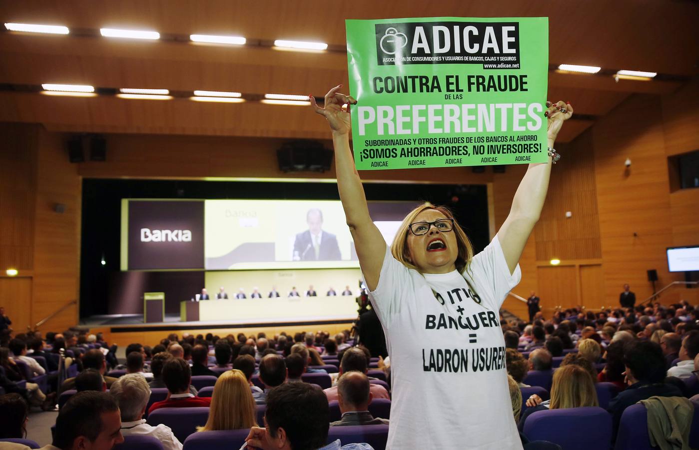 Junta de accionistas de Bankia en Valencia