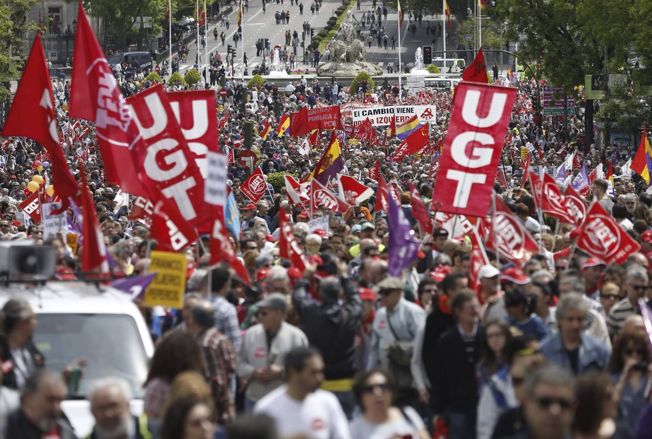 Manifestación del Primero de Mayo en Madrid