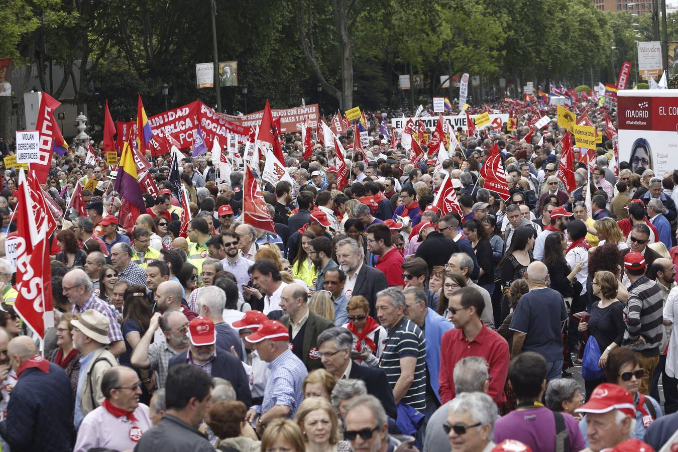 Manifestación del Primero de Mayo en Madrid