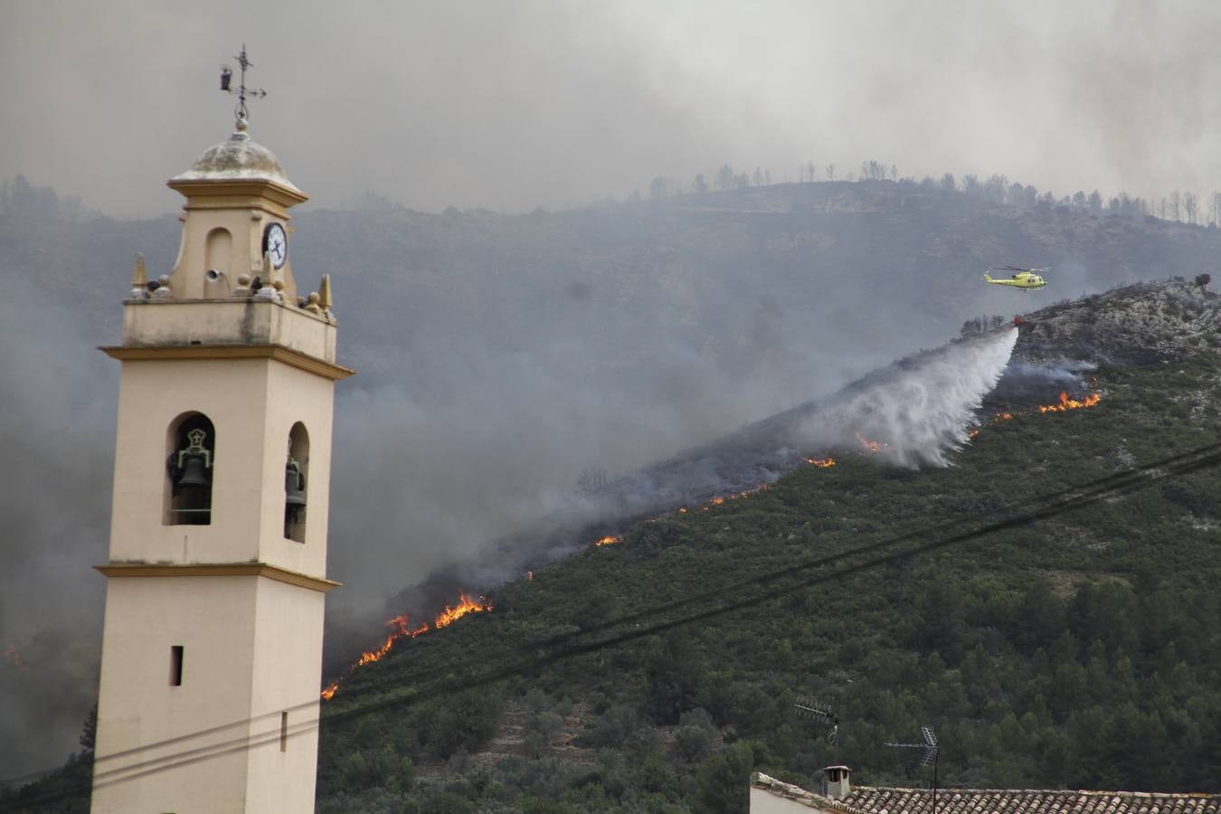 Incendio en Vall d&#039;Ebo