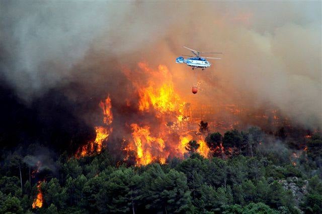 Incendio en Vall d&#039;Ebo