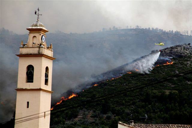 Incendio en Vall d&#039;Ebo