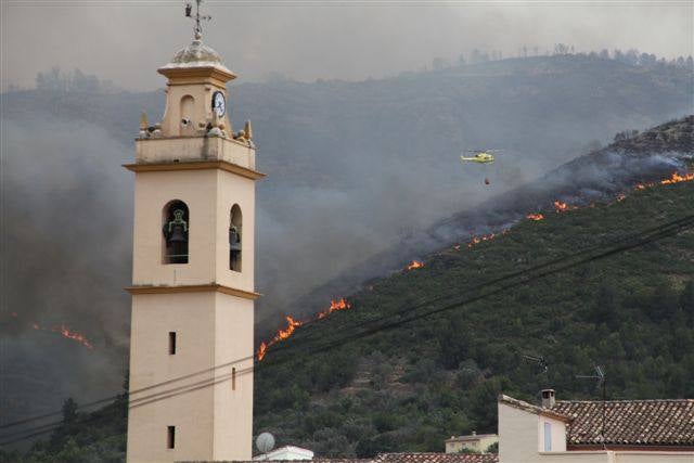 Incendio en Vall d&#039;Ebo