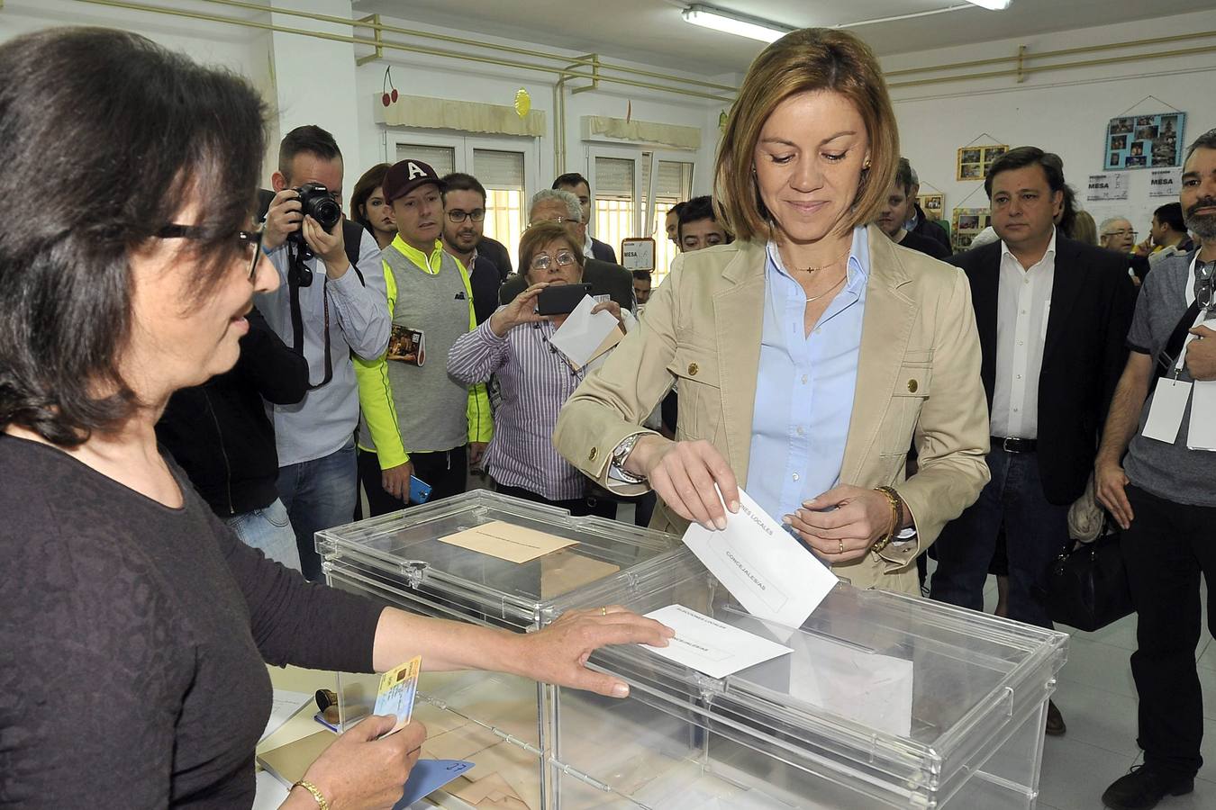 María Dolores de Cospedal, presidenta de Castilla-La Mancha y candidata a la reelección.