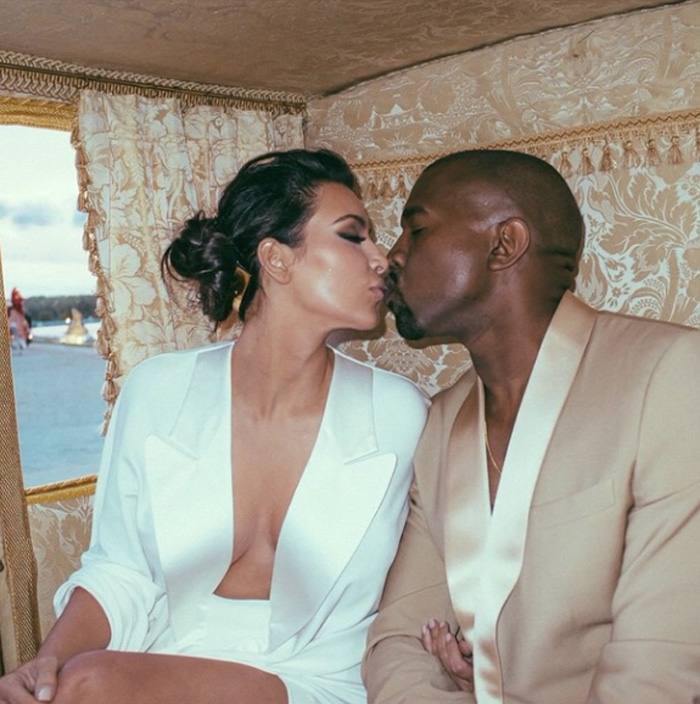 Kim Kardashian y Kayne West: las fotos inéditas de su boda