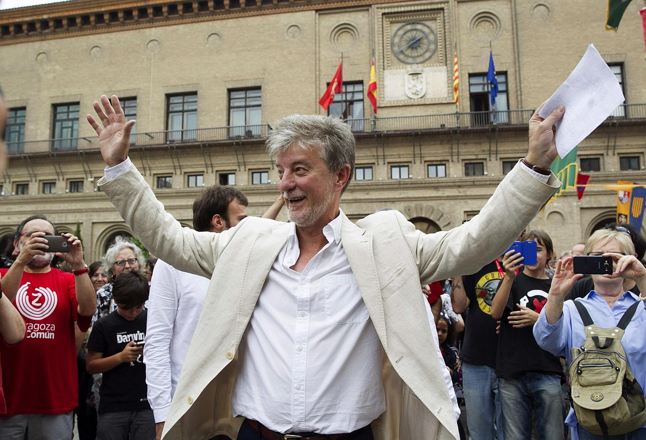 Pedro Santisteve, de Zaragoza en Común, alcalde de la capital aragonesa.