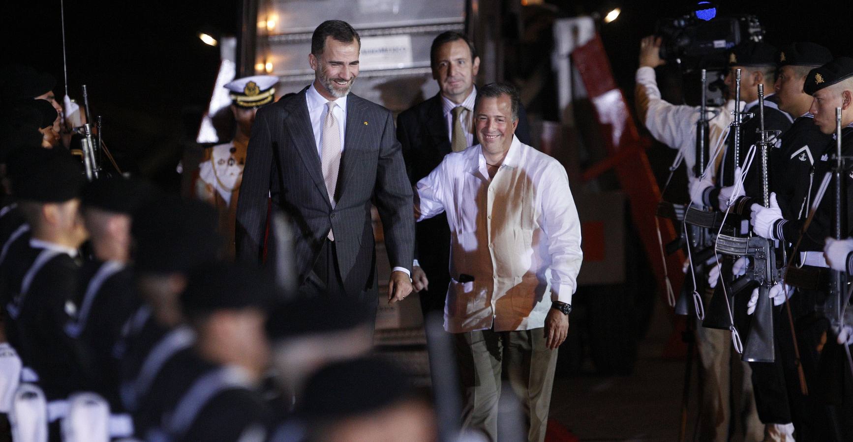 Felipe VI llega a Veracruz para asistir a la cumbre Íberoamericana.