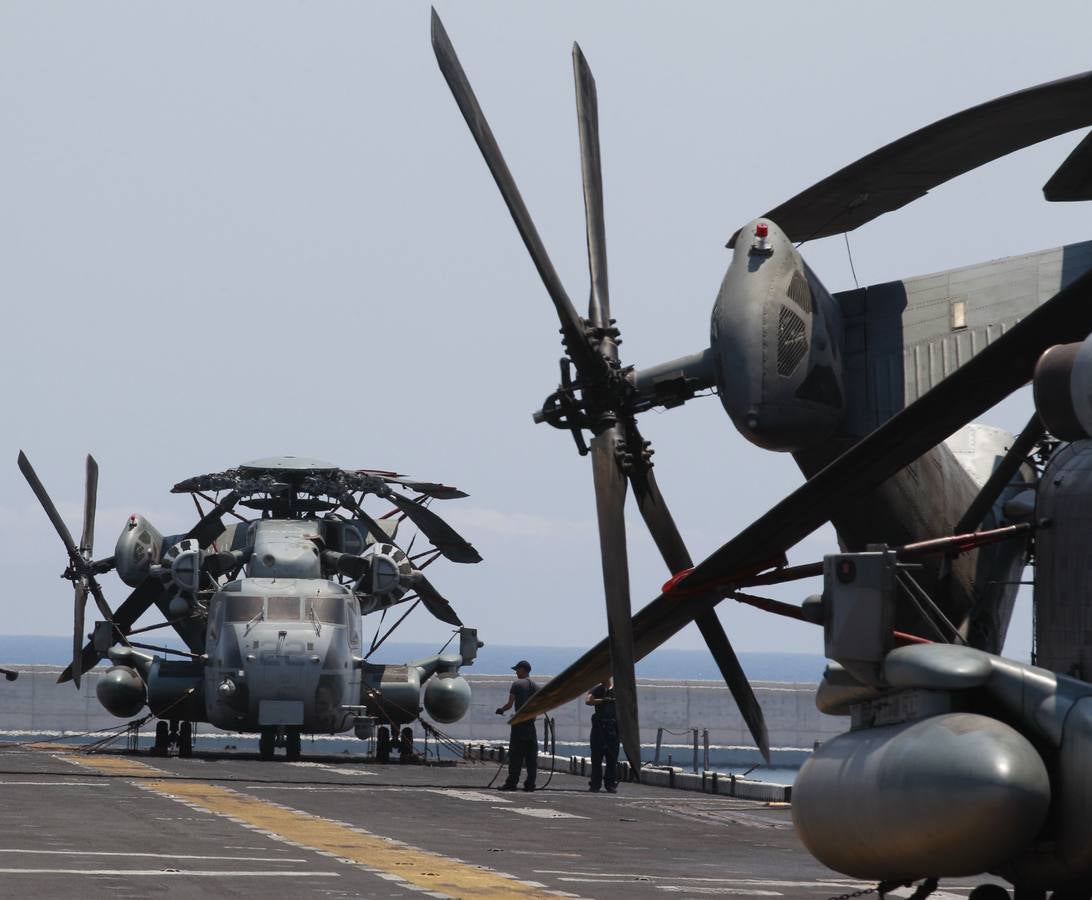 El portaaviones Iwo Jima, en Valencia