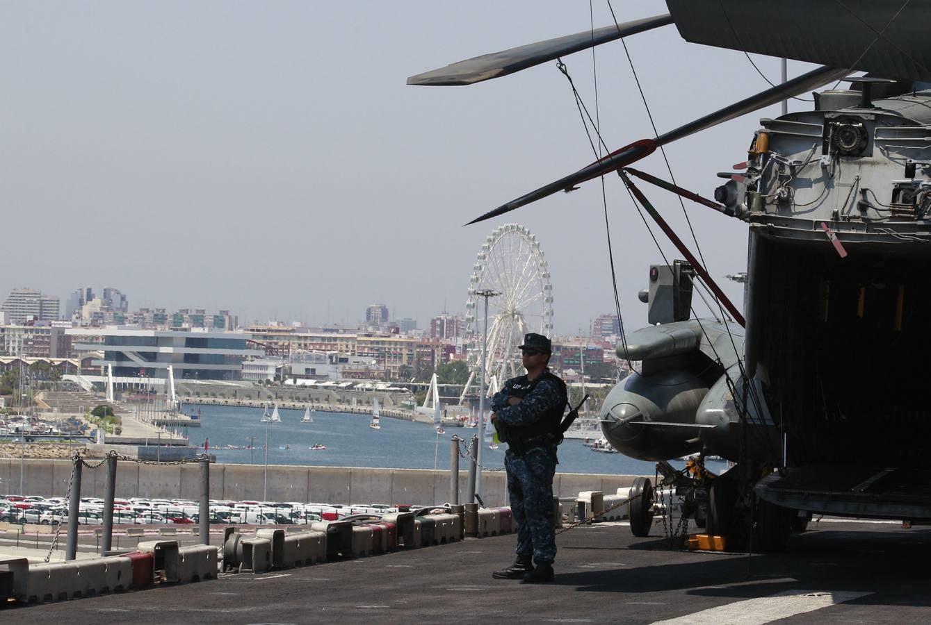 El portaaviones Iwo Jima, en Valencia