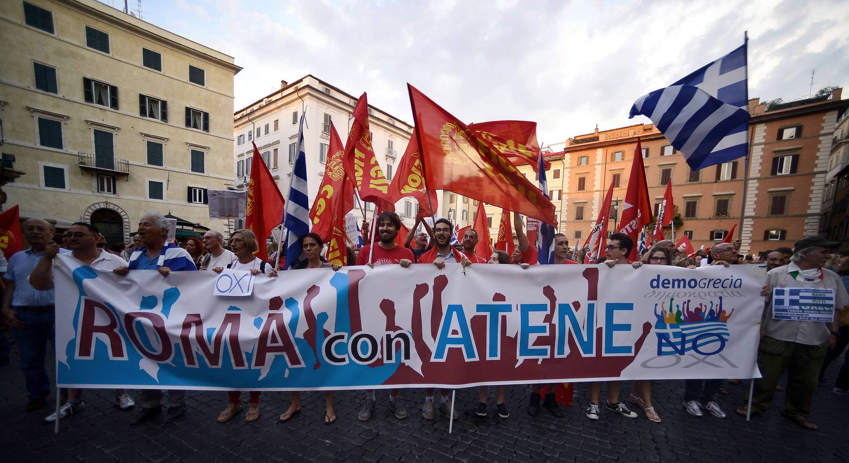 El &#039;sí&#039; y el &#039;no&#039; se juntan en Atenas