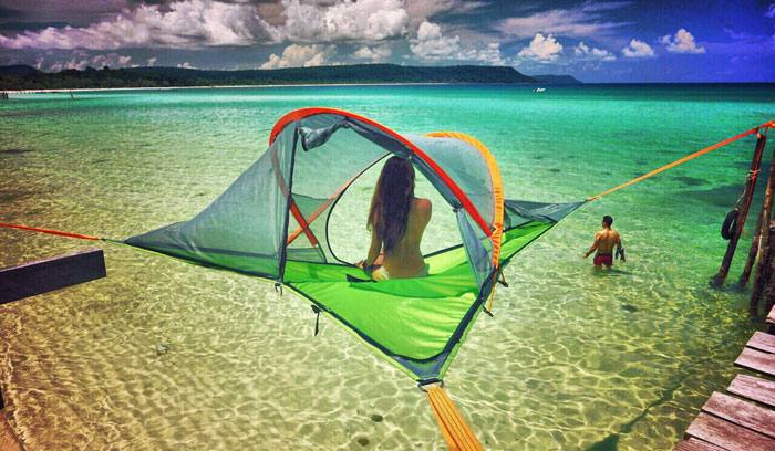 Tentsile crea una gran variedad de hamacas que flotan en el aire