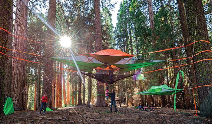 Tentsile crea una gran variedad de hamacas que flotan en el aire