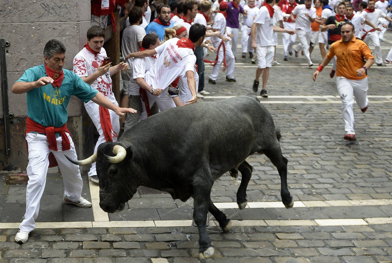 Quinto encierro de Sanfermines peligroso