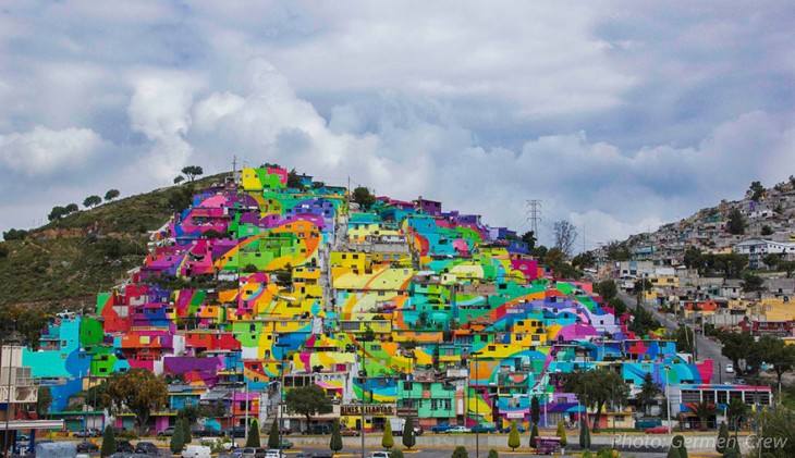 México contratra a unos artistas urbanos para pintar más de 200 casas y unir la comunidad