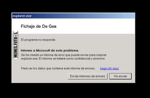 Los mejores memes del (no) fichaje de De Gea