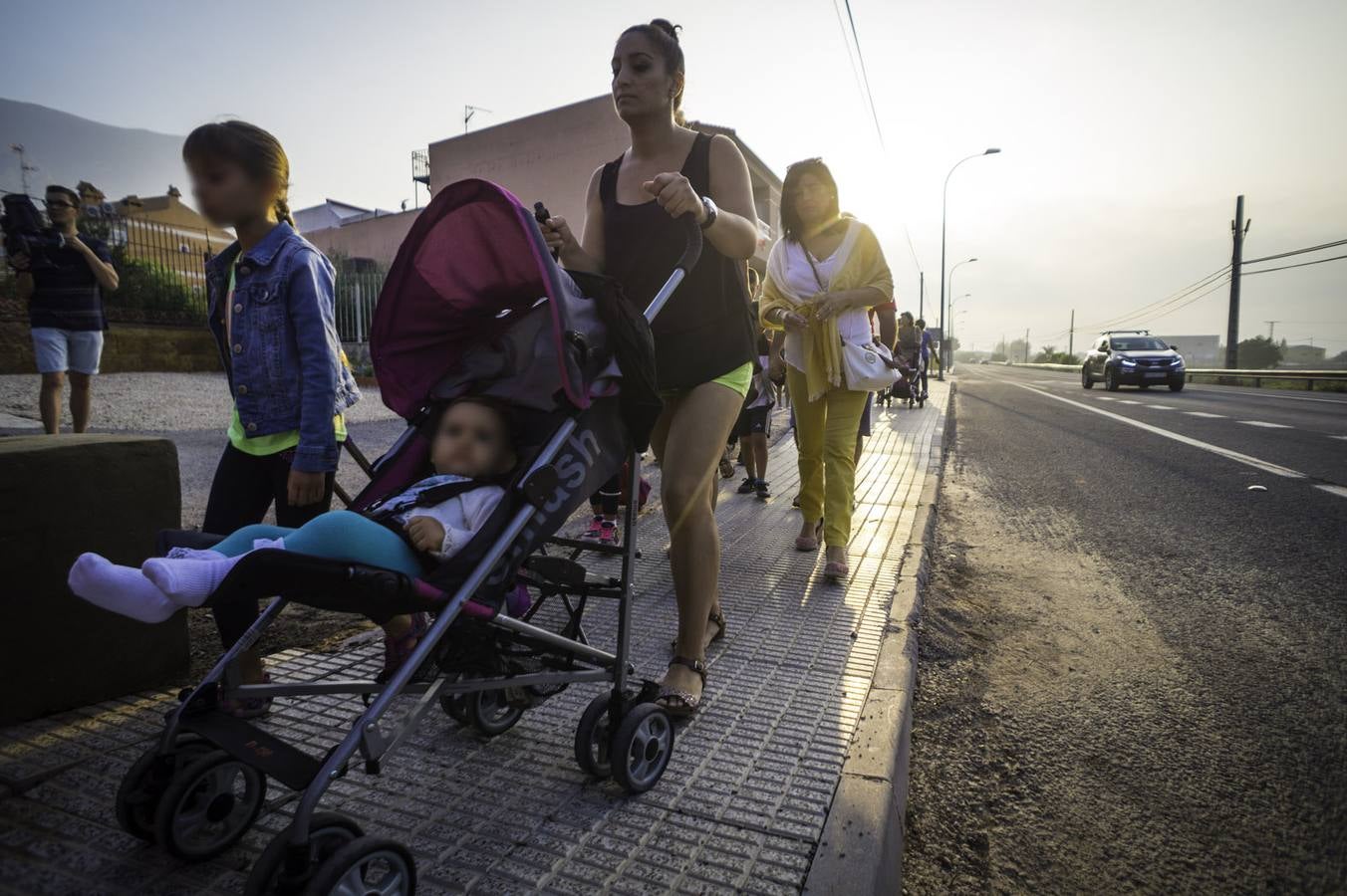 La protesta de los jóvenes por falta de transport escolar