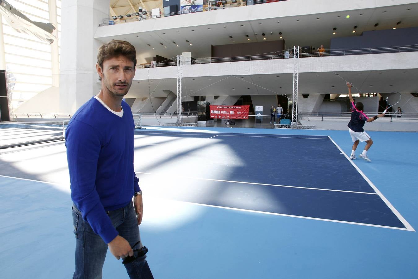 El Open de Tenis de Valencia, en pleno montaje