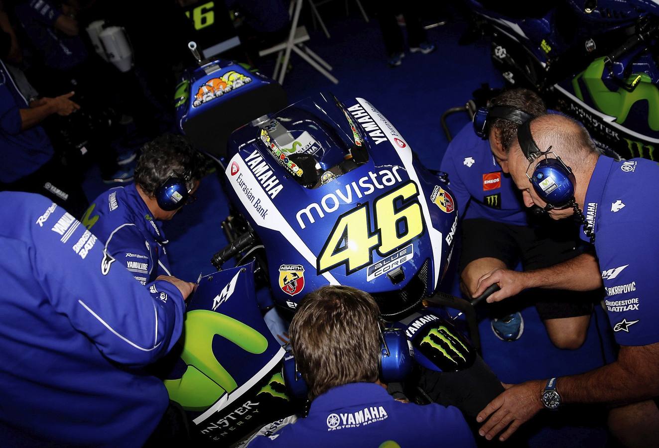 Entrenamientos libres de Moto GP en el circuito de Cheste