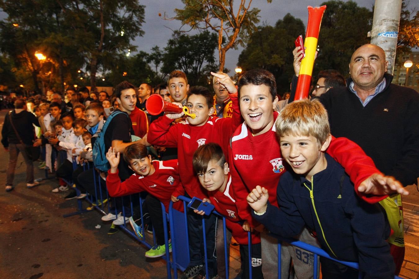 Entrenamiento de la selección española en el Rico Pérez