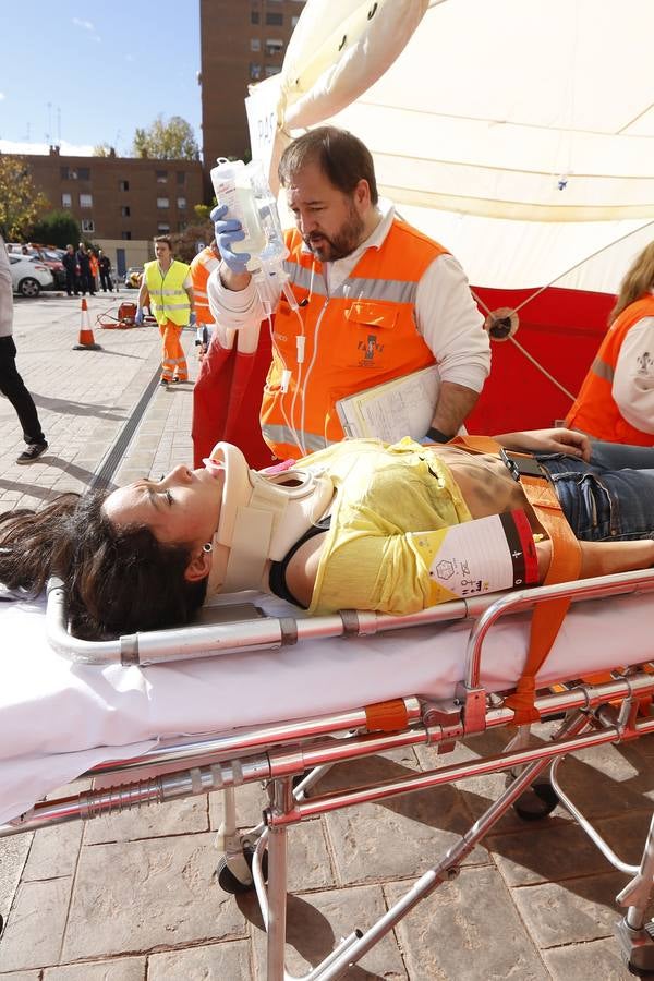 El Colegio de Médicos de Valencia acoge un simulacro de terremoto en la ciudad