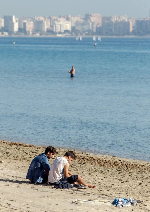 Altas temperaturas en la jornada de reflexión en Alicante