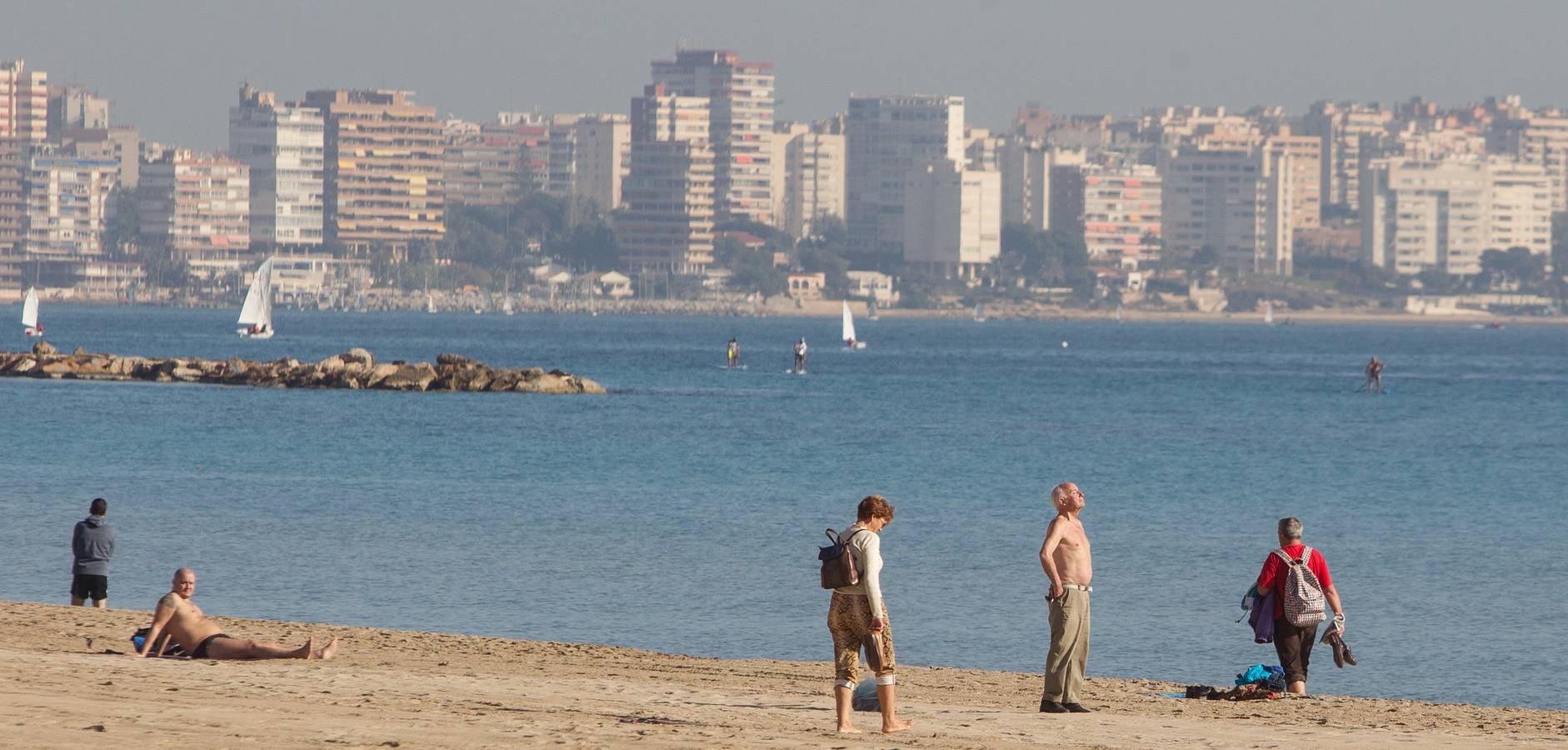 Altas temperaturas en la jornada de reflexión en Alicante