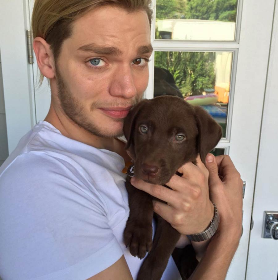 El actor Dominic Sherwood tiene los ojos azules, pero el izquierdo tiene una parte de color avellana.