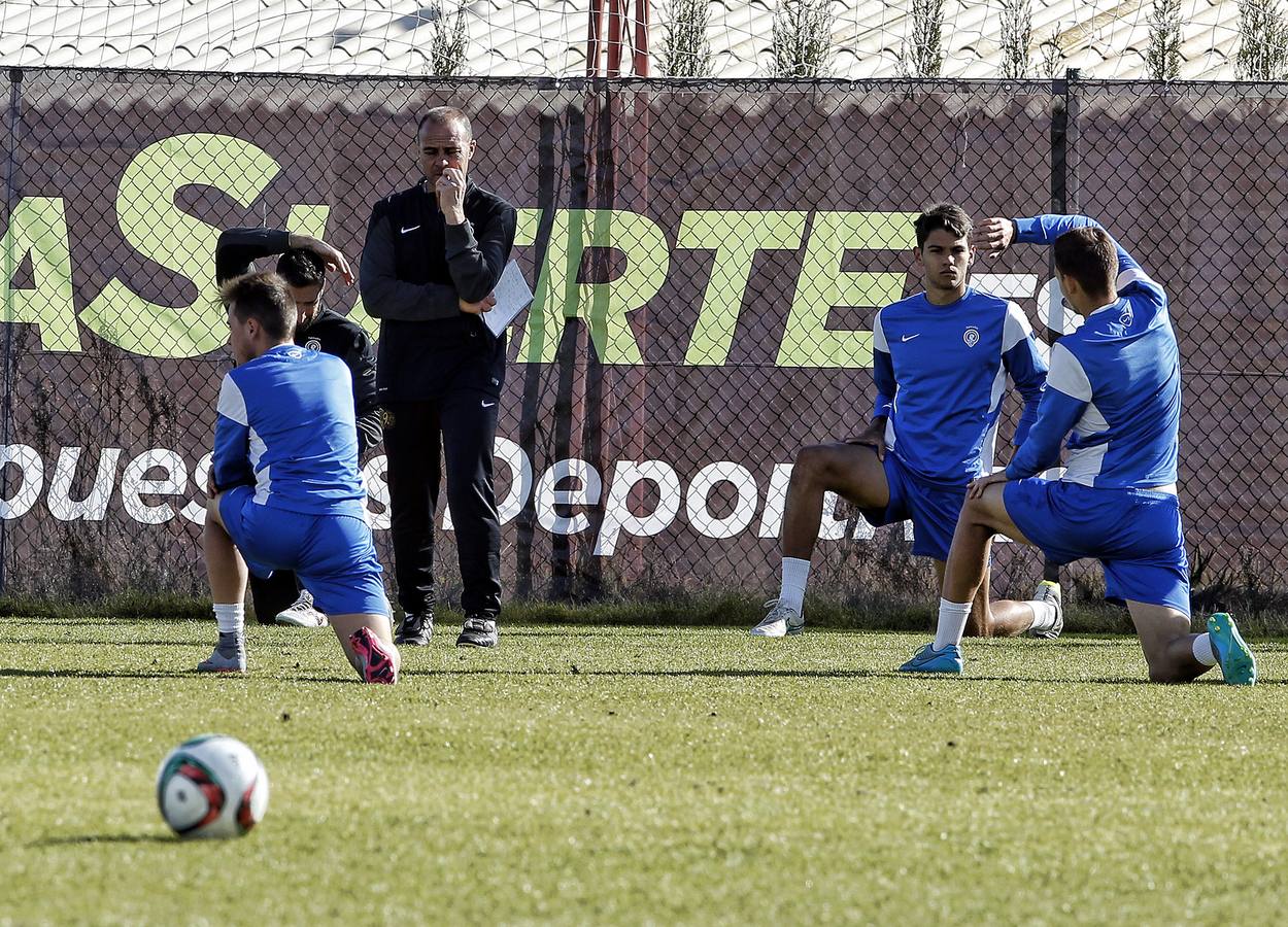 Presentación del nuevo entrenador del Hércules, Vicente Mir