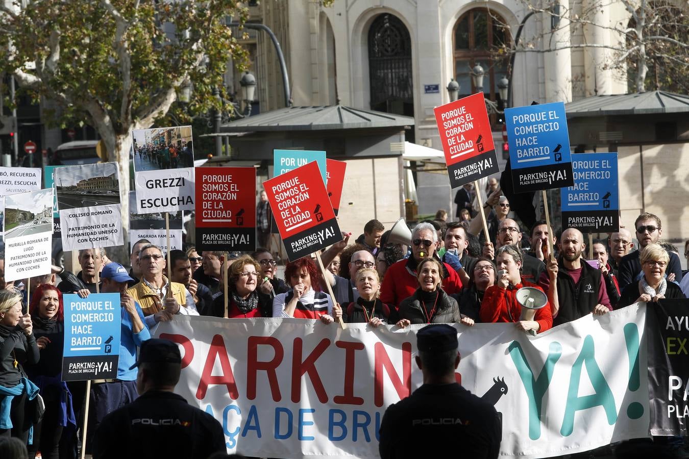 Manifestación de los vendedores del Mercado Central