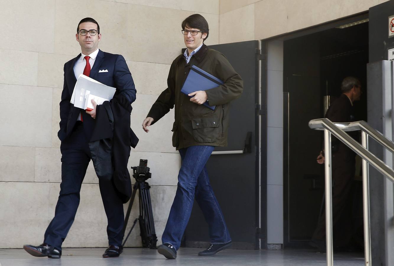 Alfonso Novo y Luis Salom declaran ante el juez