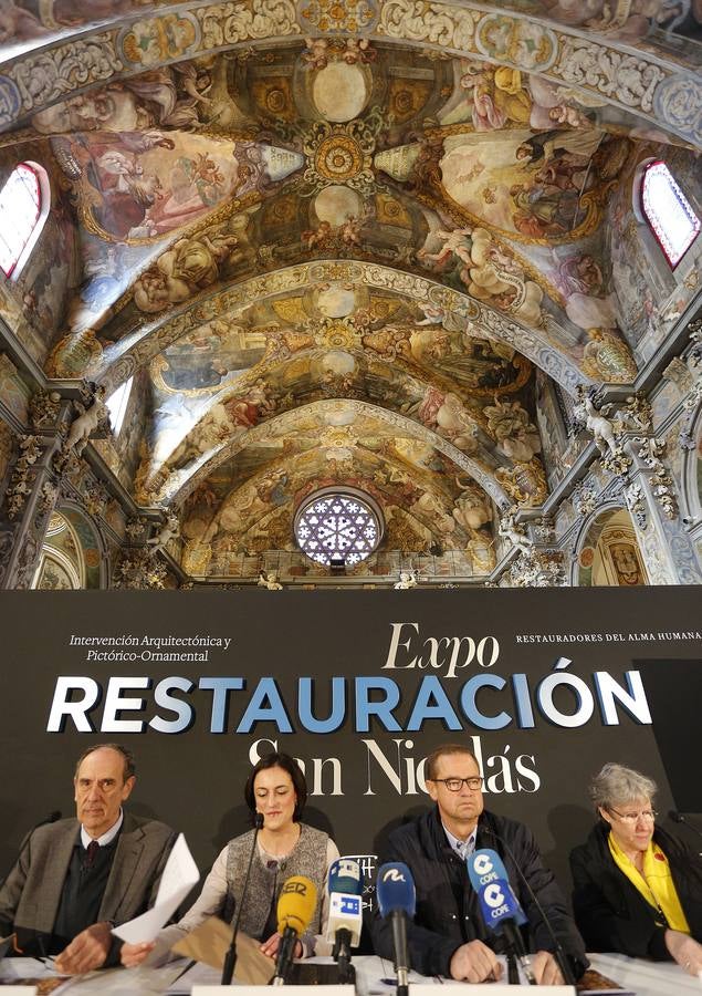 Restauración de los frescos de la iglesia de San Nicolás