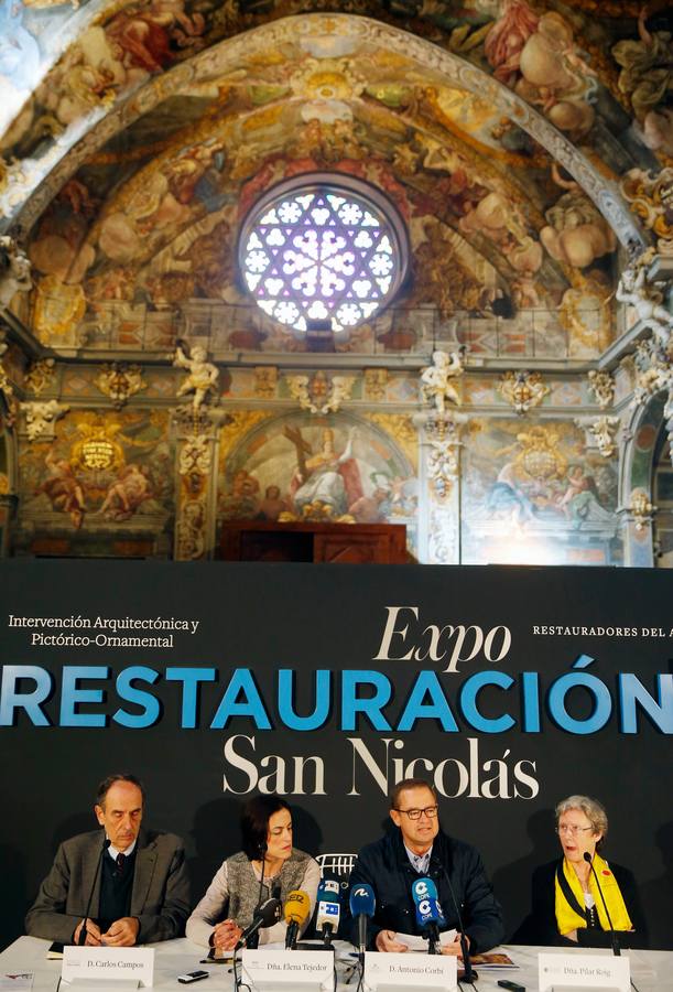 Restauración de los frescos de la iglesia de San Nicolás