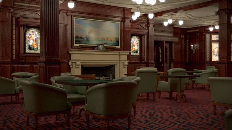 Sala de fumadores del Titanic II. 