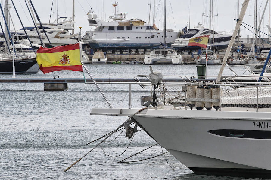 El temporal deja fuertes rachas de viento en Alicante