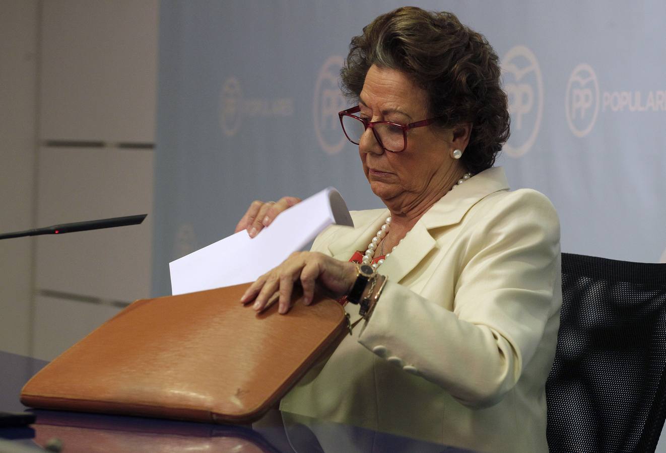 La rueda de prensa de Rita Barberá, en imágenes