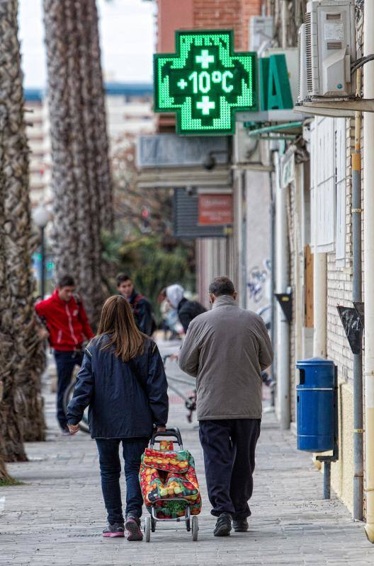 Temporal de frío y viento en la provincia