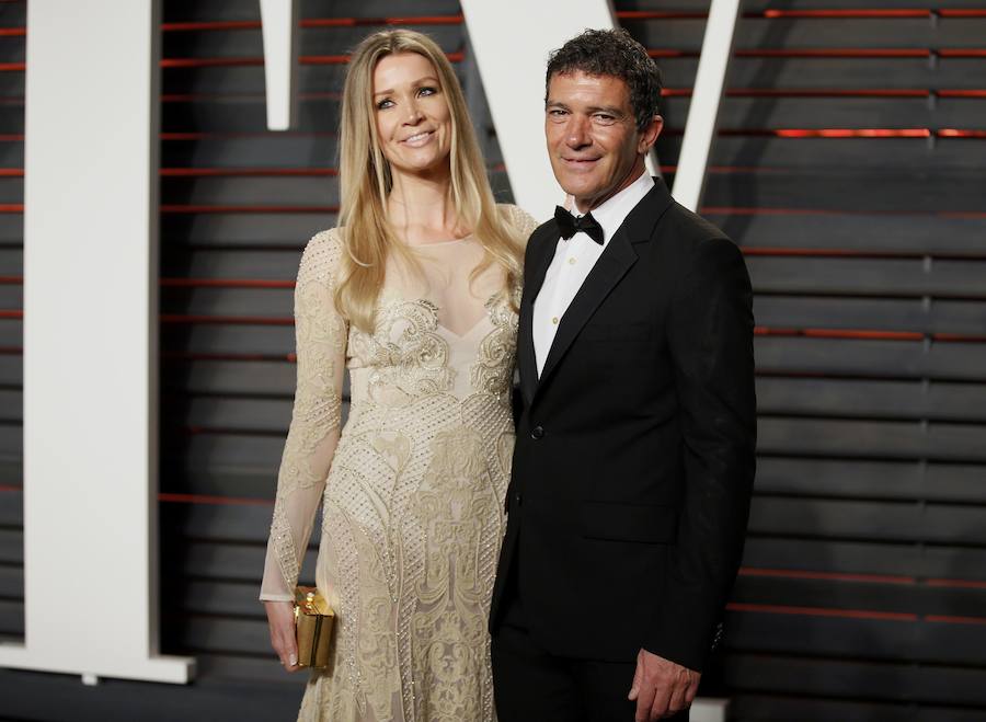 Antonio Banderas y su novia Nicole Kimpel.