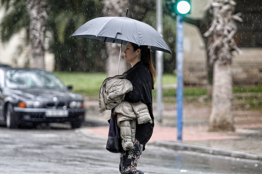 Día lluvioso en Alicante