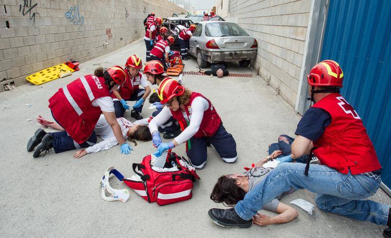 Simulacro de Cruz Roja